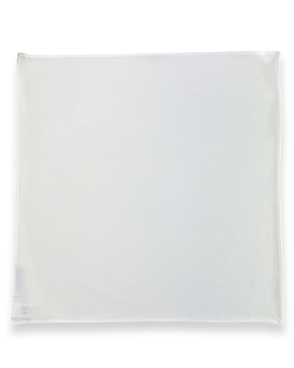 Classic Silk White Platinum Pocket Square