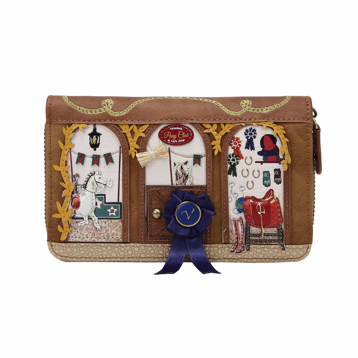 Pony Club Large Zip-Around Wallet