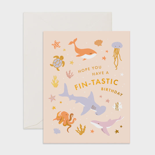 Fin-Tastic Birthday Greeting Card