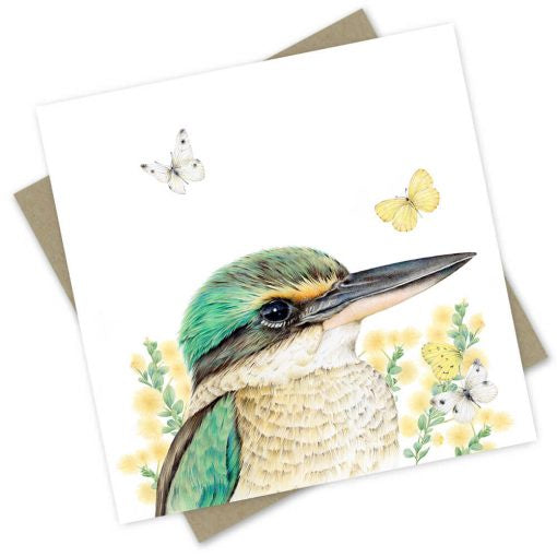 Yindi Sacred Kingfisher Card