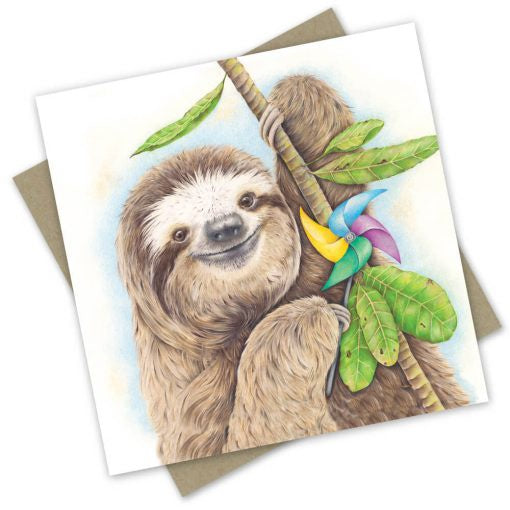 Party Sloth Card
