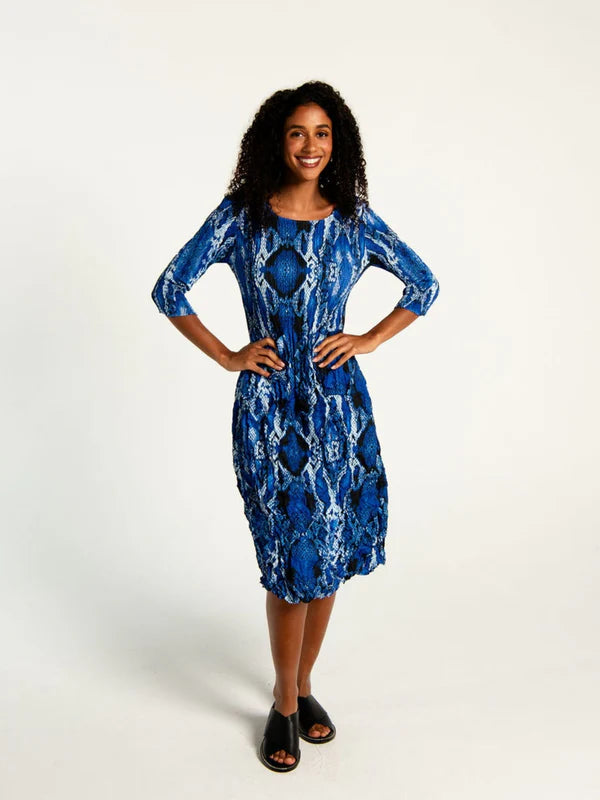 Alquema | 3/4 Sleeve Smash Pocket Dress / Raptor