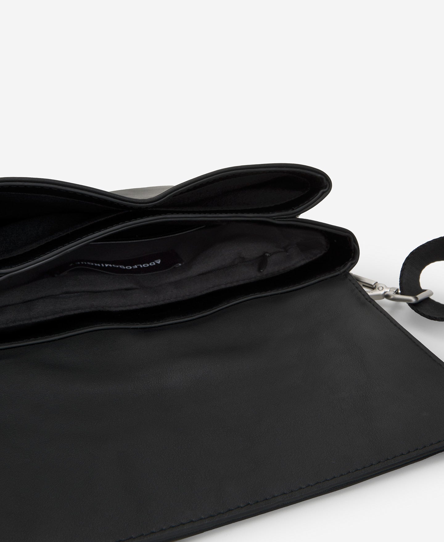 Recycled Materials Black Shoulder Bag