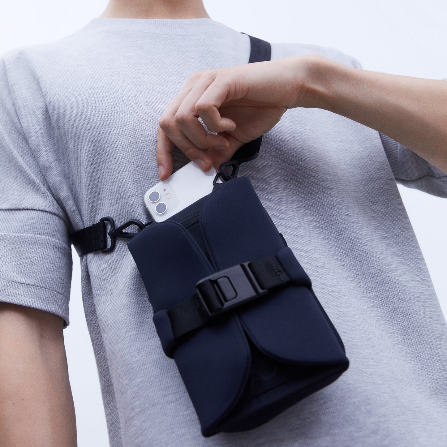 Navy Blue Foldable Shoulder Strap