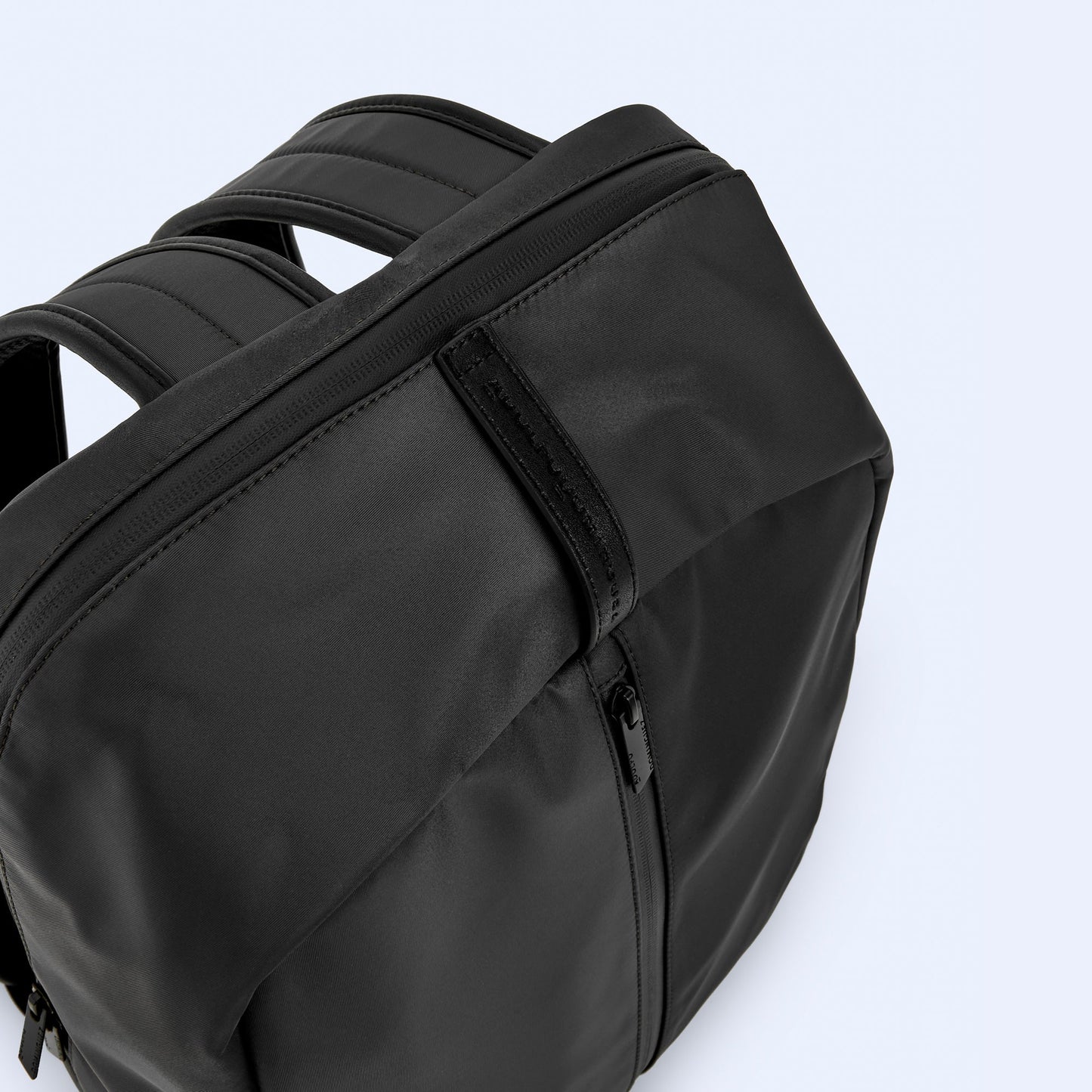 Grey/Black Zippered Backpack