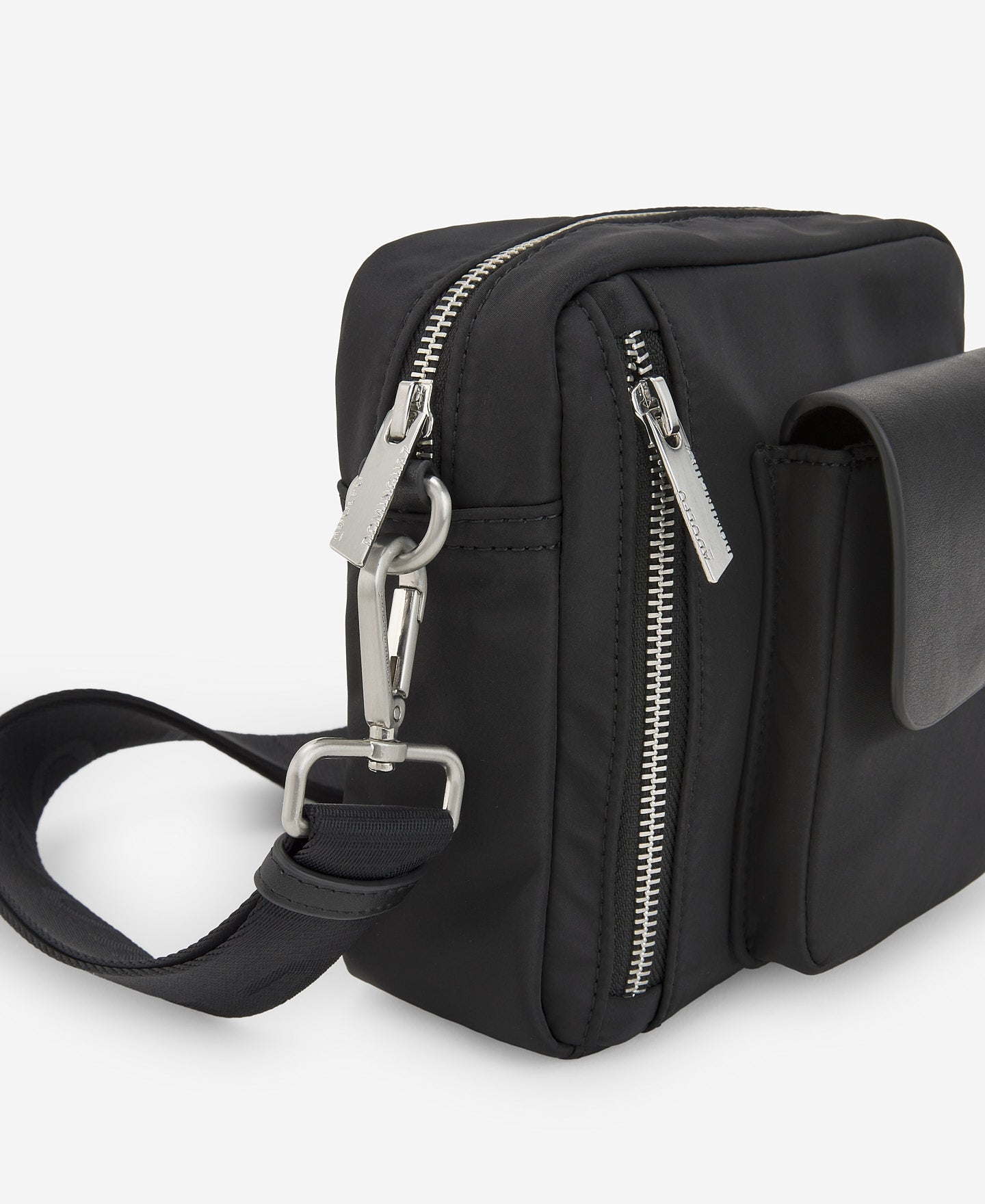 Recycled Polyester Black Shoulder Bag