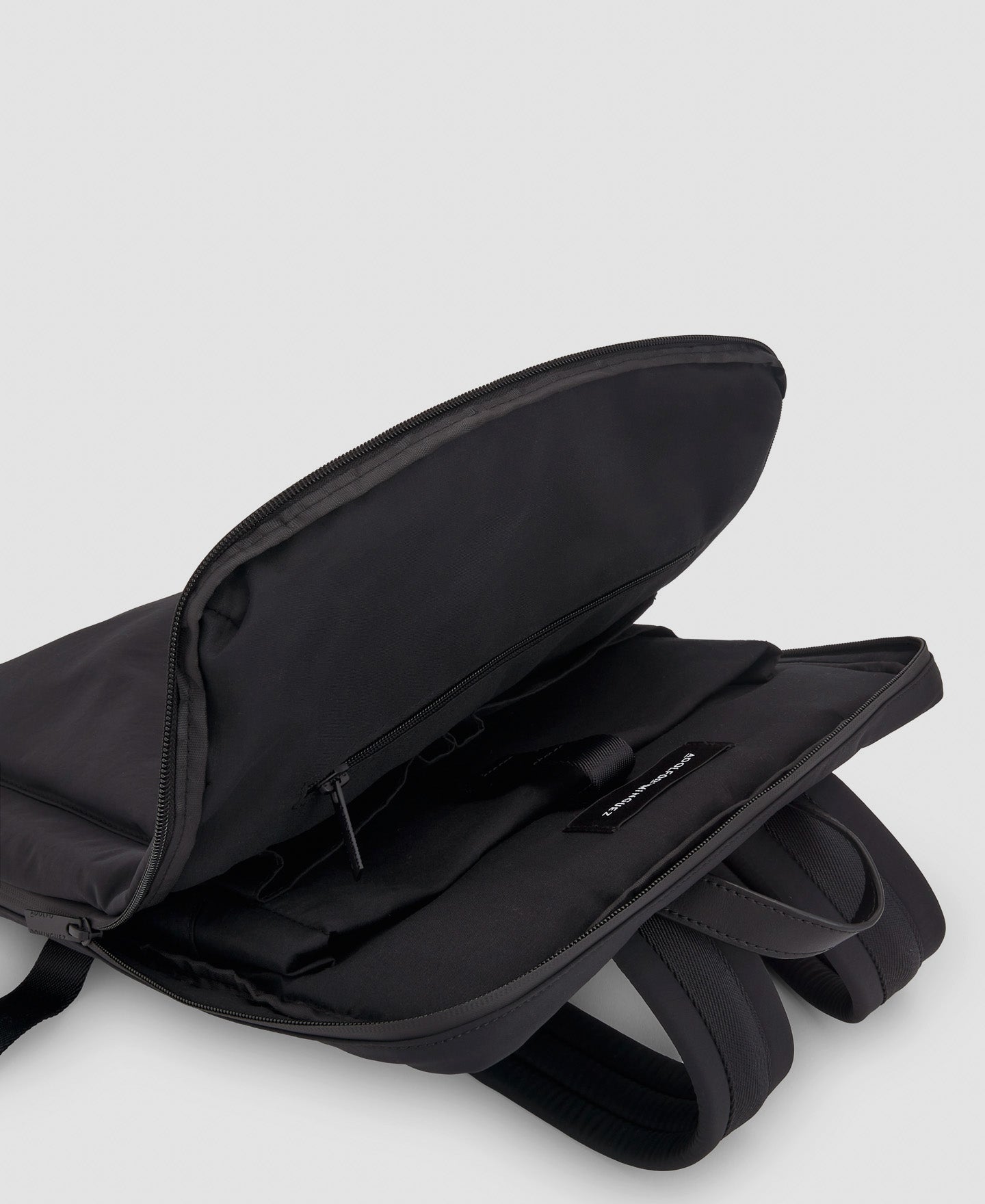 Black Recycled Polyester Backpack