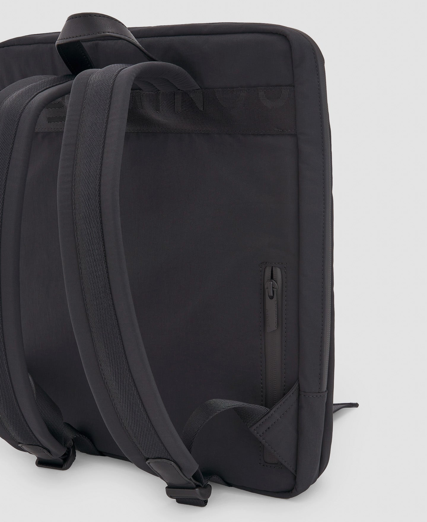Black Recycled Polyester Backpack