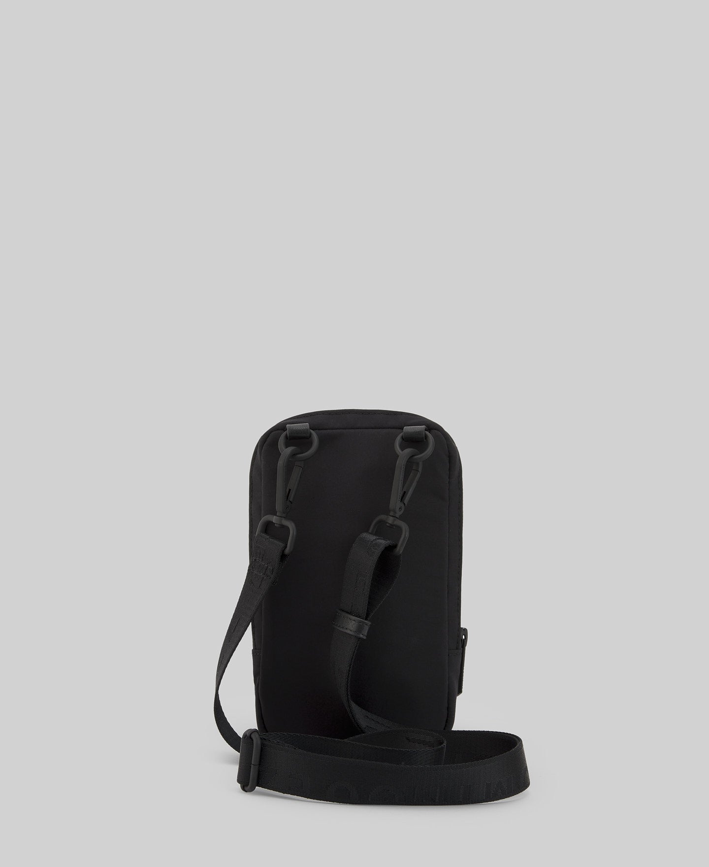 Black flap mobile phone holder man in black