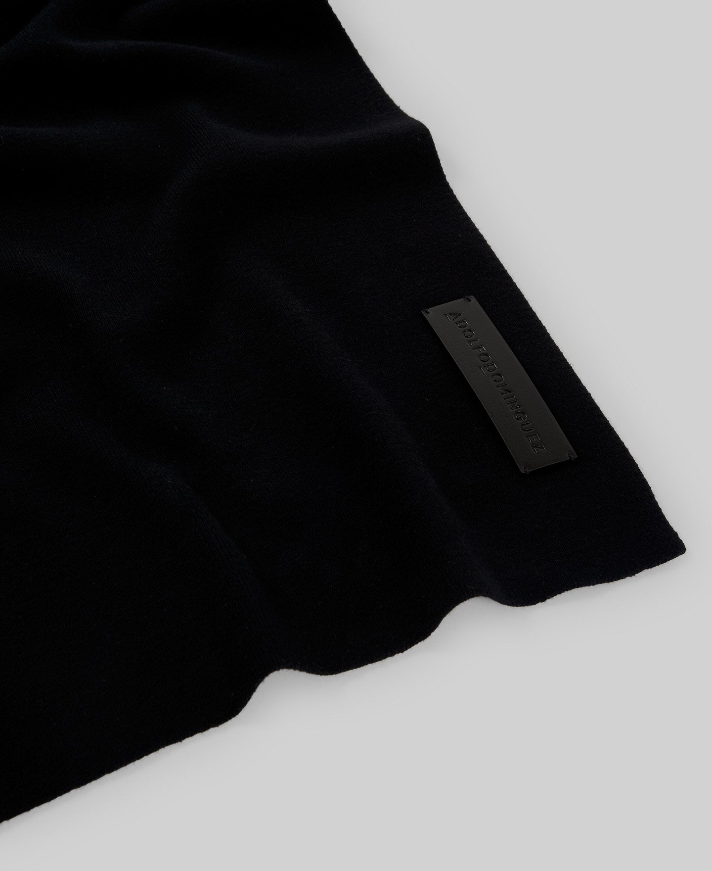 Plain Cotton Scarf for Men in Black