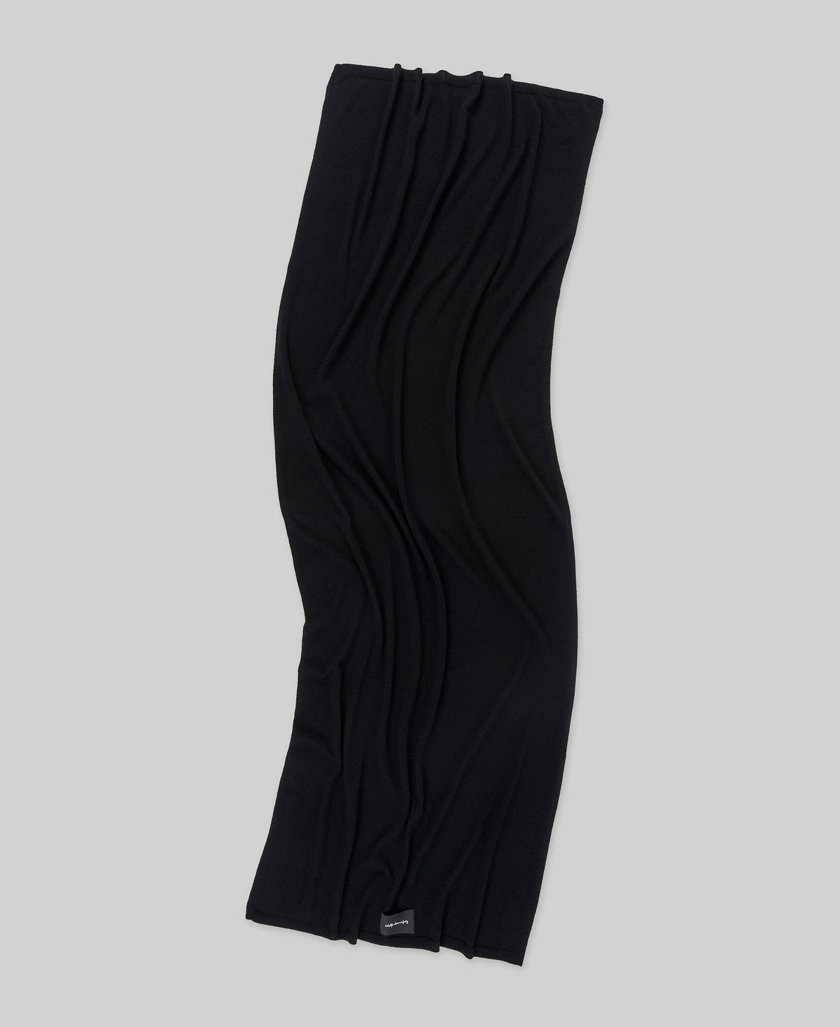 Merino Wool Scarf for Men in Black