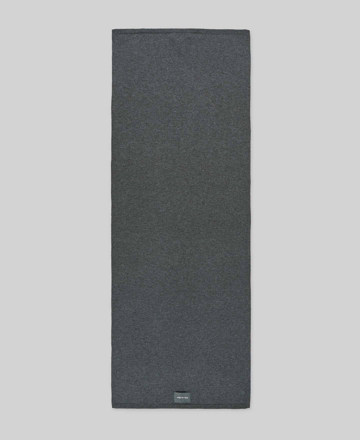 Merino Wool Scarf for Men in Grey Melange