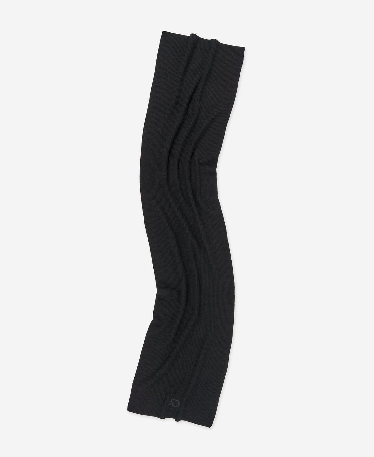 Black Knitted Woollen Scarf For Men