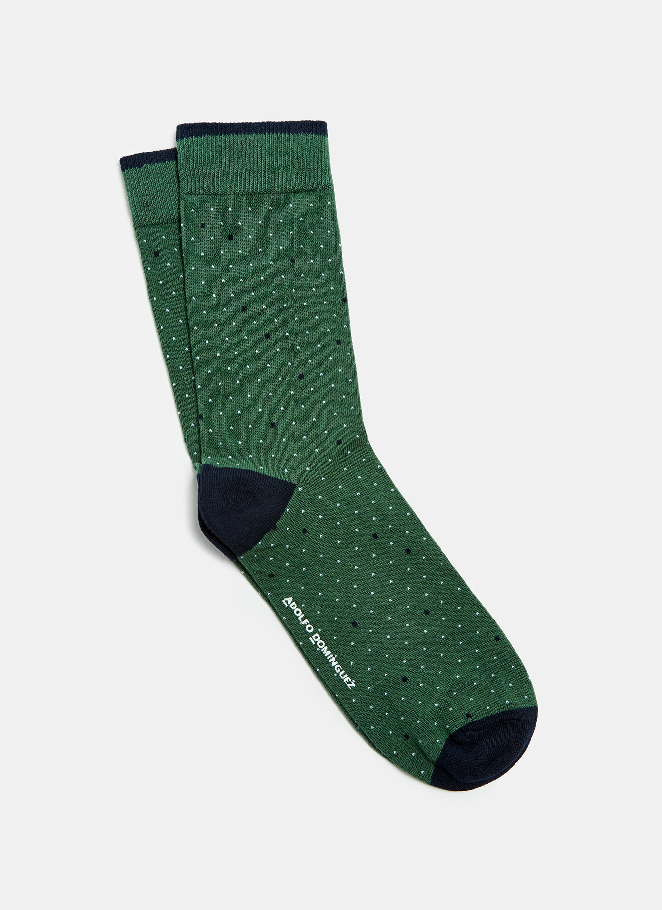 Green/White Low Cut Socks With Checked Motif