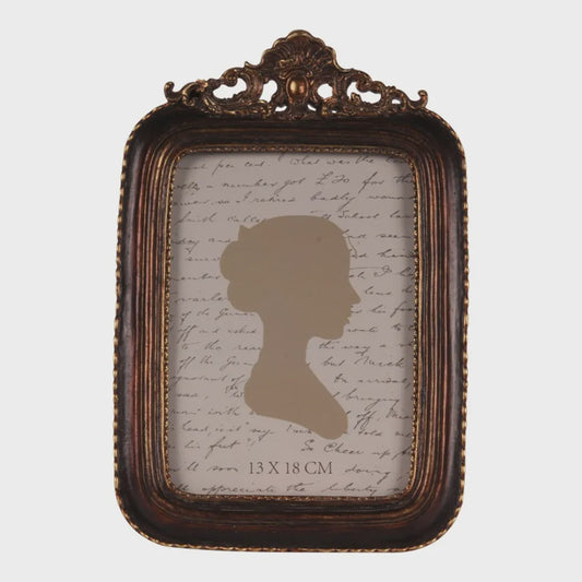 Antique Black Rectangular Photo Frame 13x18 cm