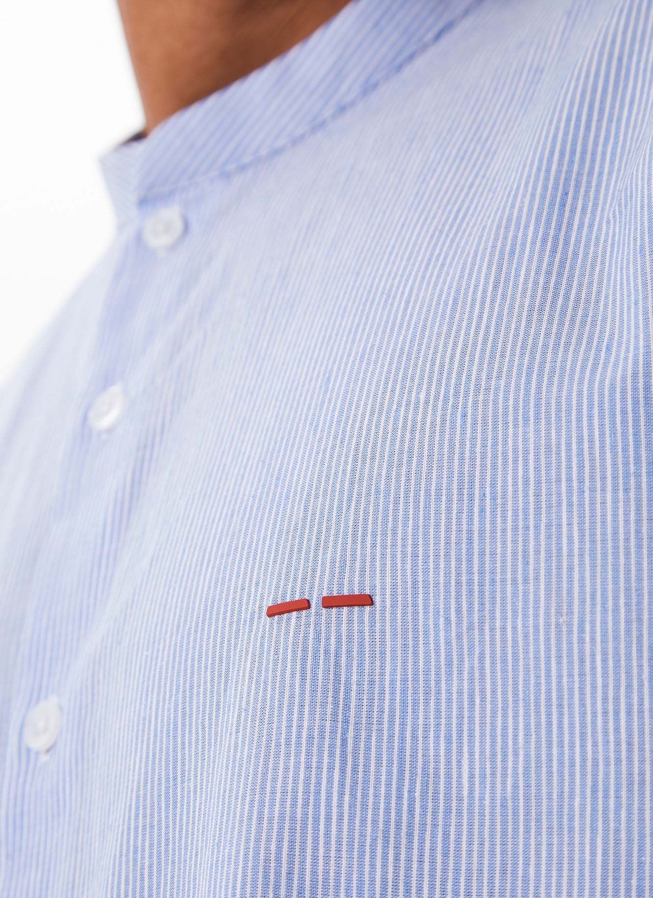White/Blue Long Sleeve Shirt