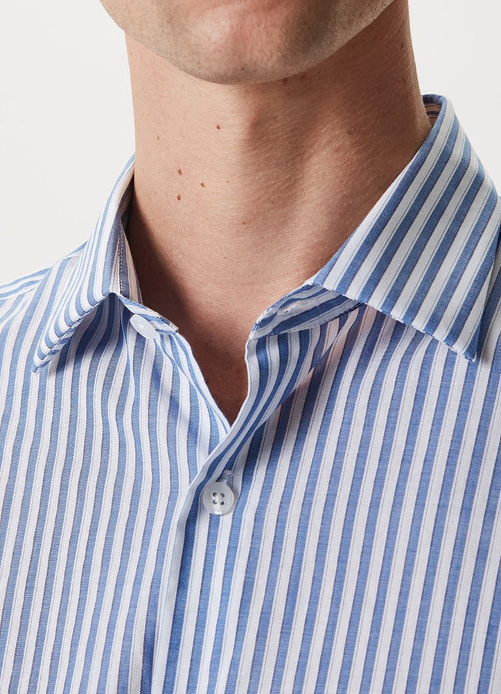 Blue/White Striped Cotton Shirt
