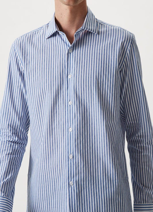 Blue/White Striped Cotton Shirt