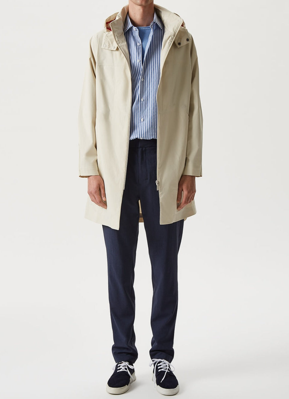 Blue/White Striped Cotton Shirt