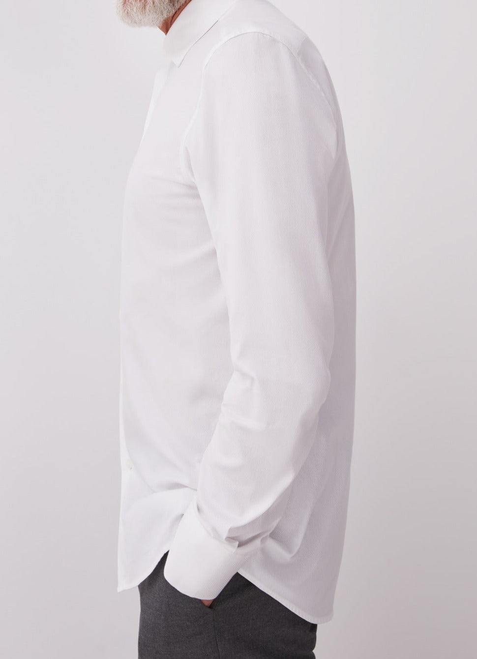 White White Shirt With Texture