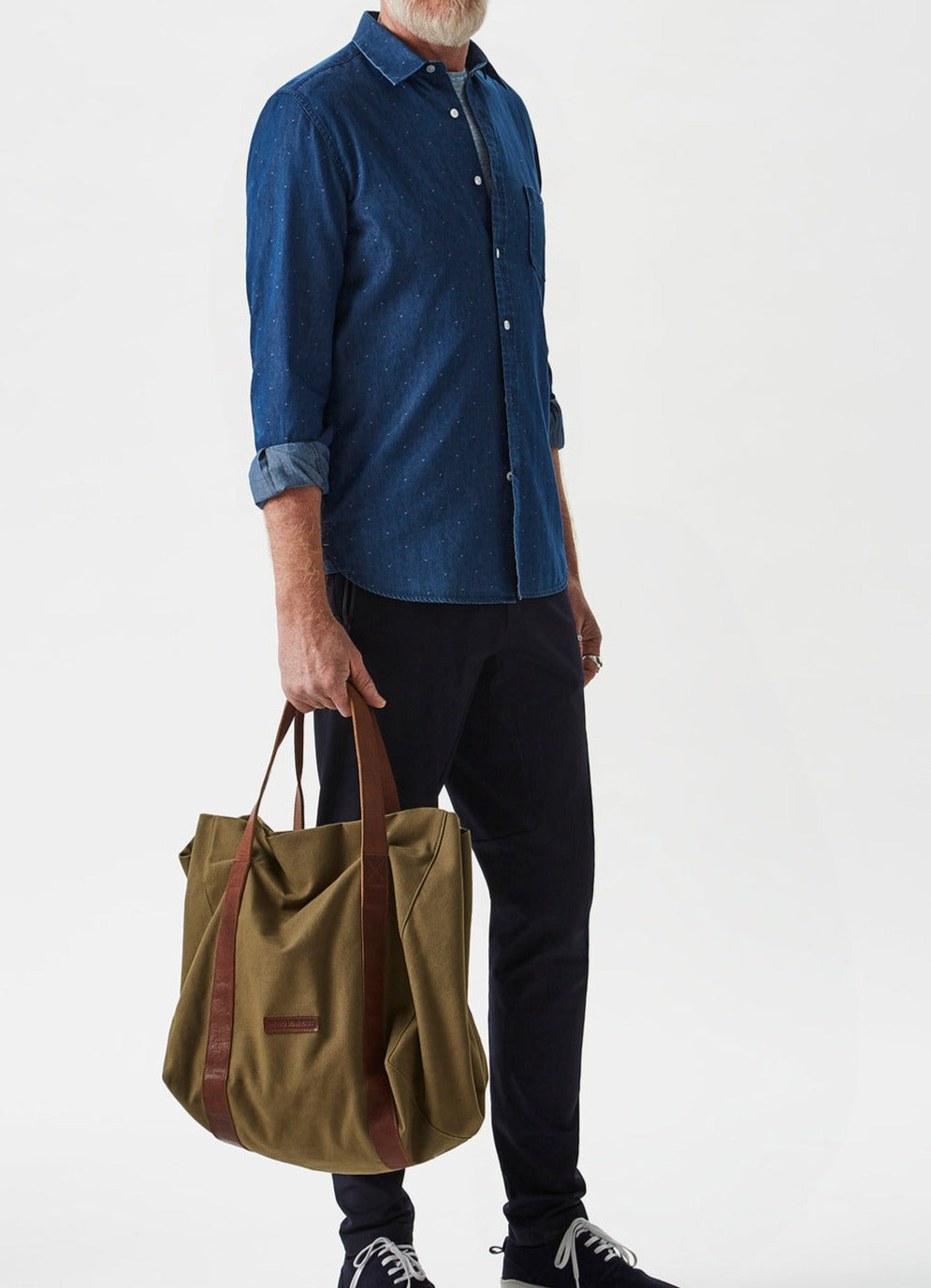 Blue Cotton Shirt With Motif