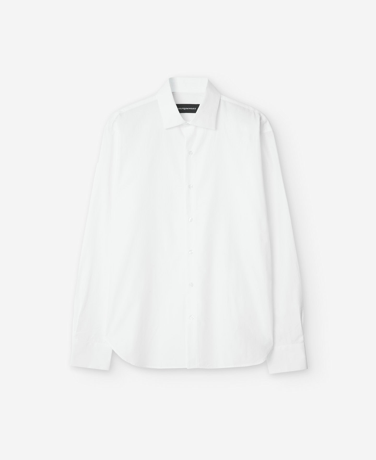 White Slim Fit Cotton Shirt