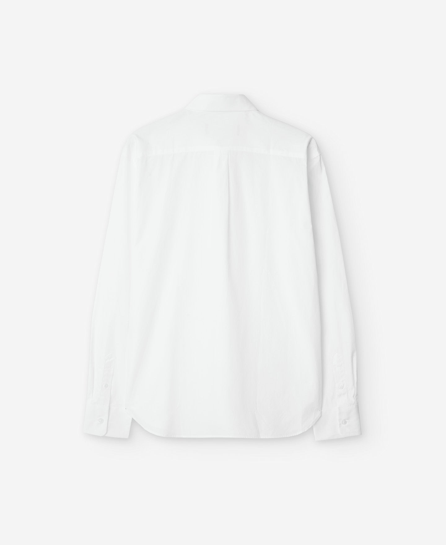 White Slim Fit Cotton Shirt