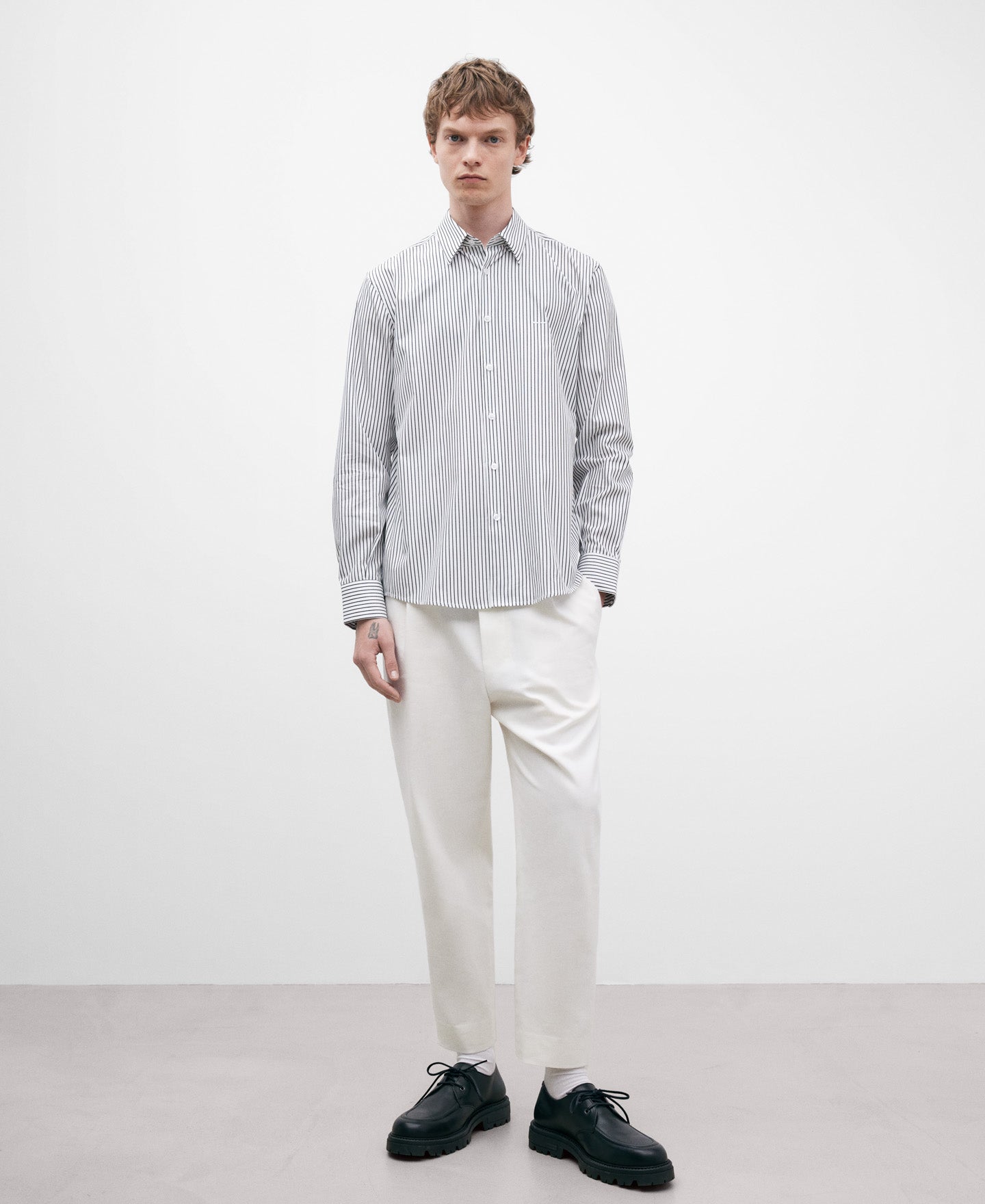 Black And White Striped Shirt