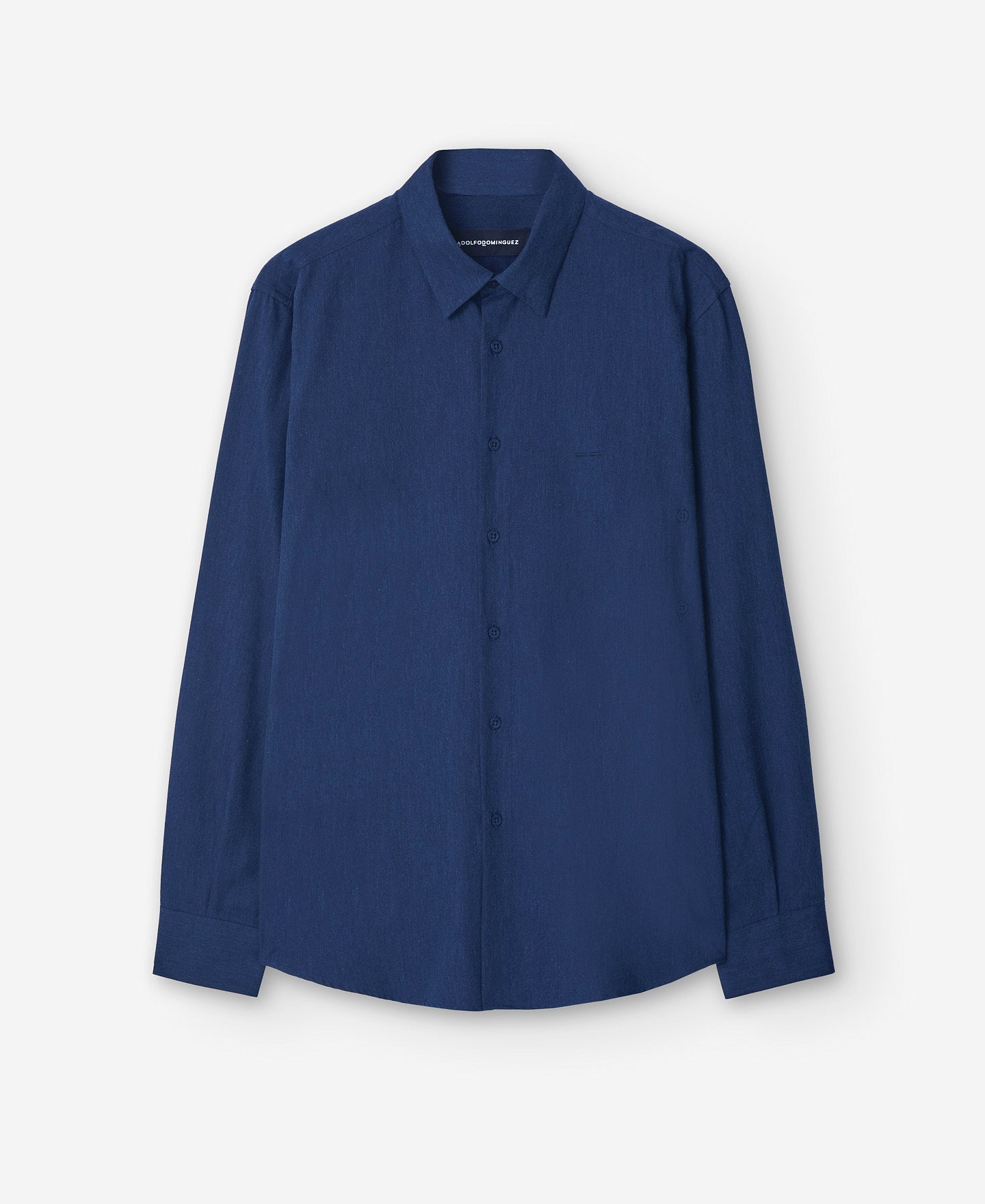 Navy Blue Cotton Shirt For Men