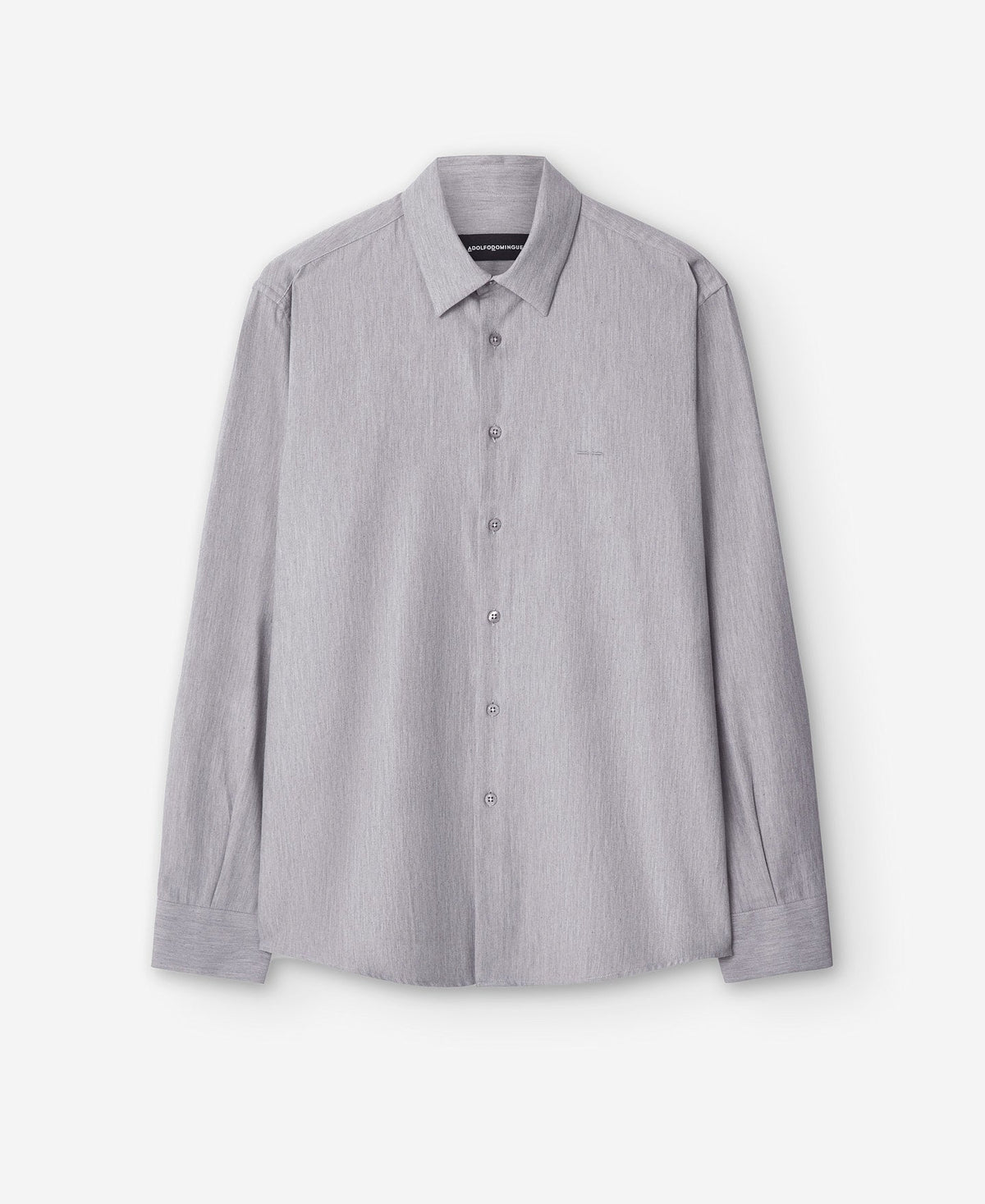 Light Grey Cotton Shirt For Men