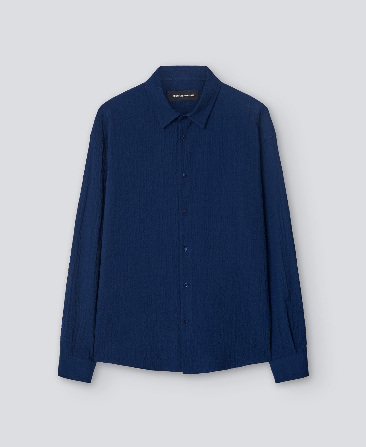 Navy Blue Cotton Shirt