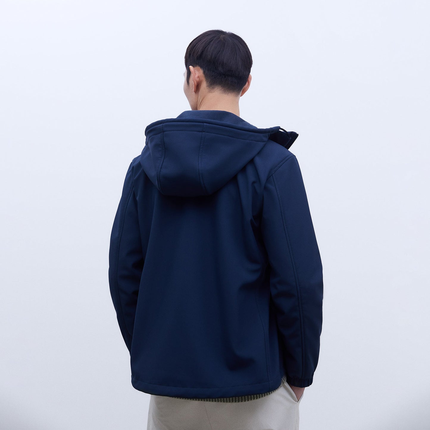 Navy Neoprene Jacket