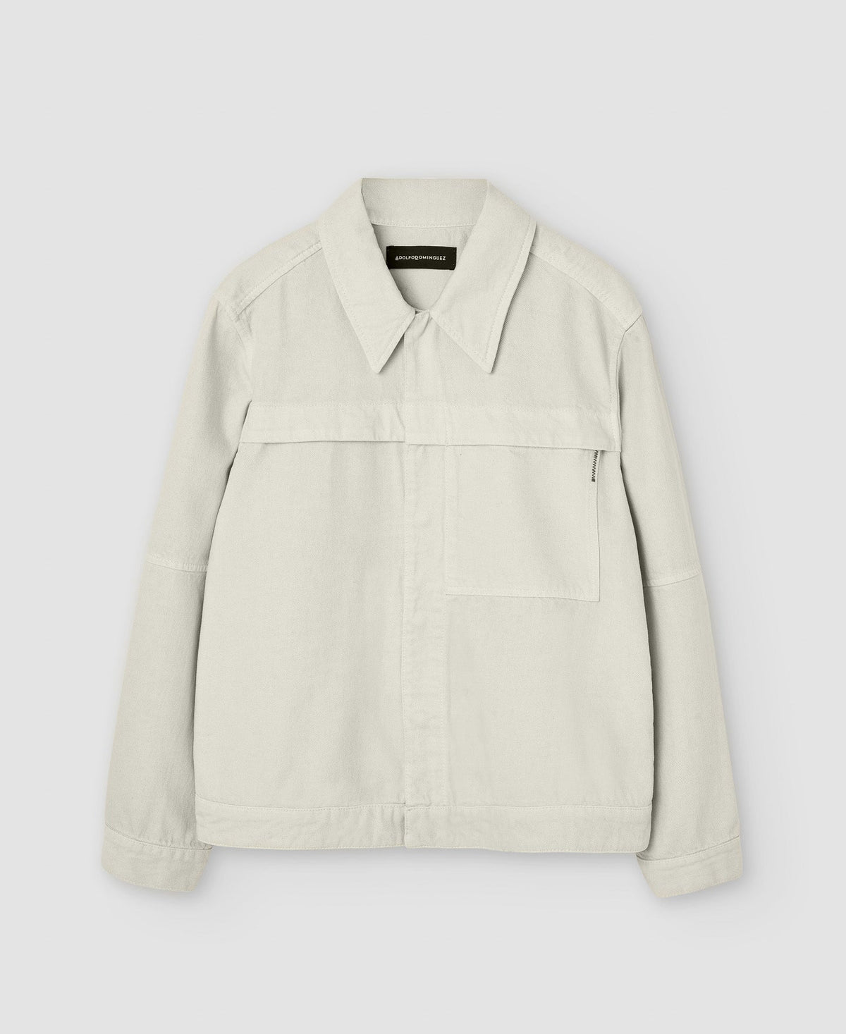 Sand Cotton Canvas Trucker Jacket
