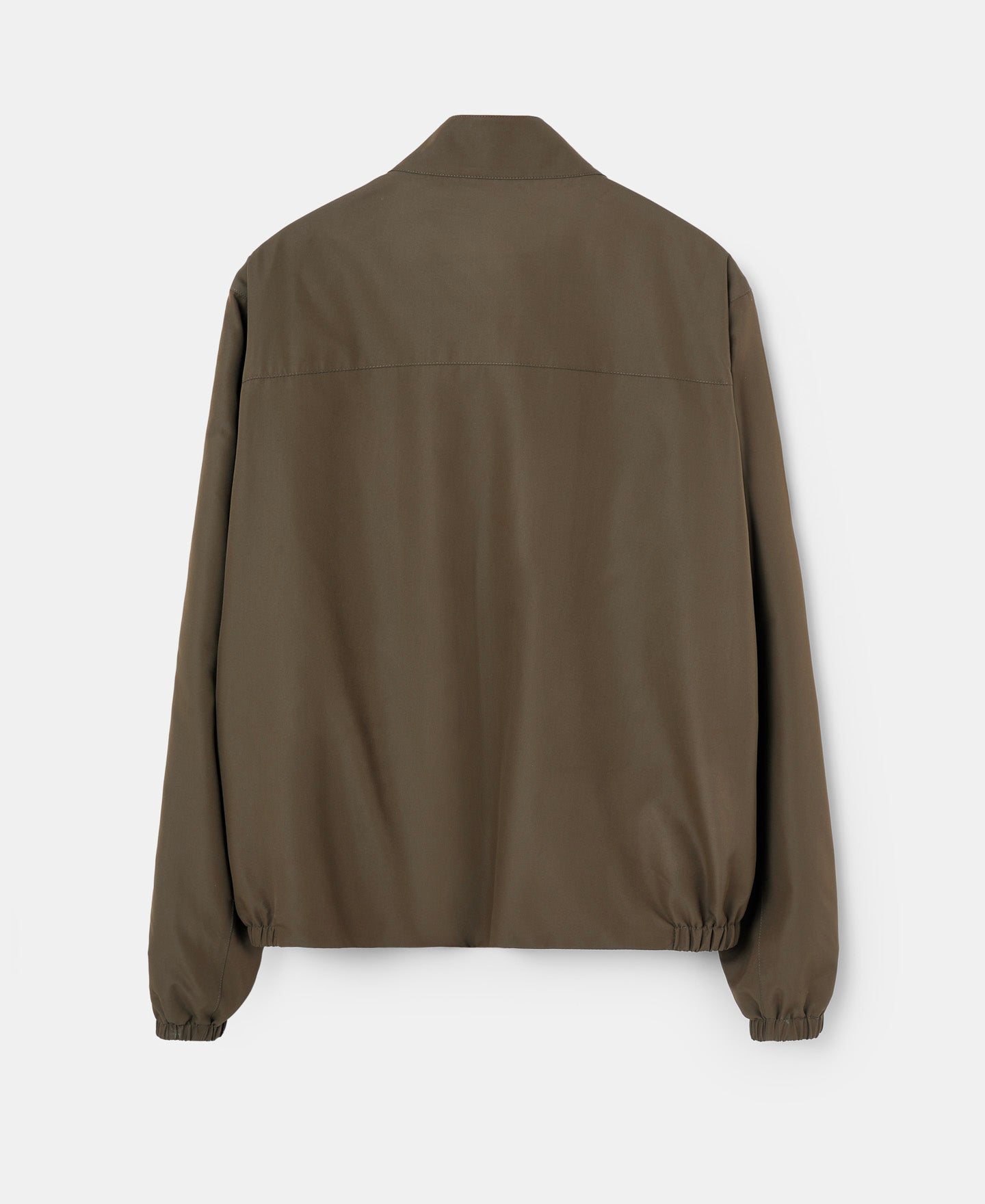Camel Reversible Jacket With Mandarin Collar
