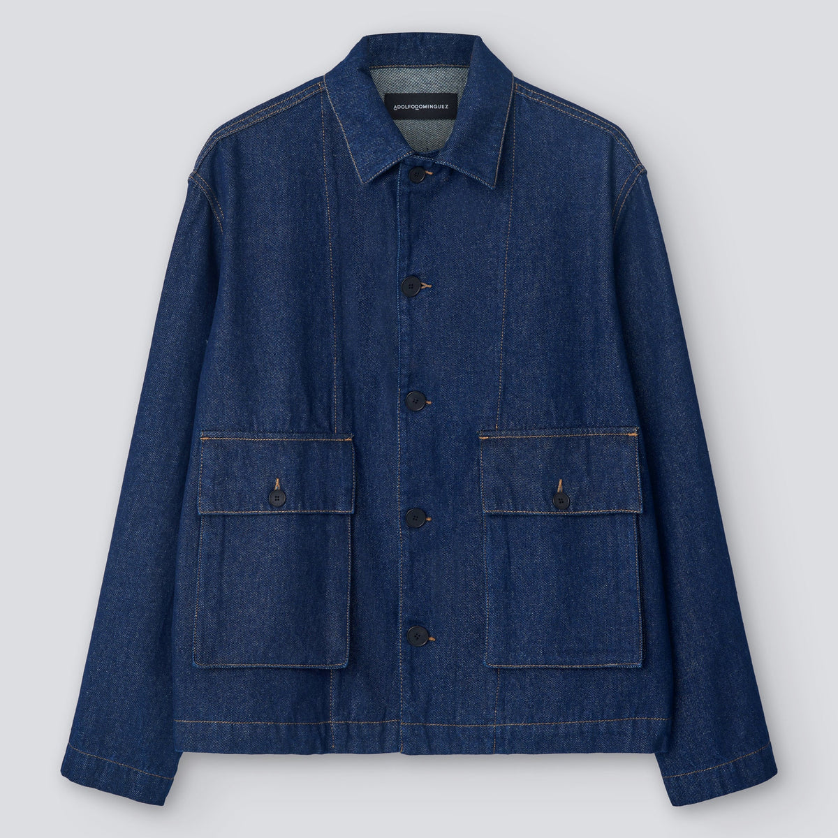 Denim Blue Cotton Denim Jacket