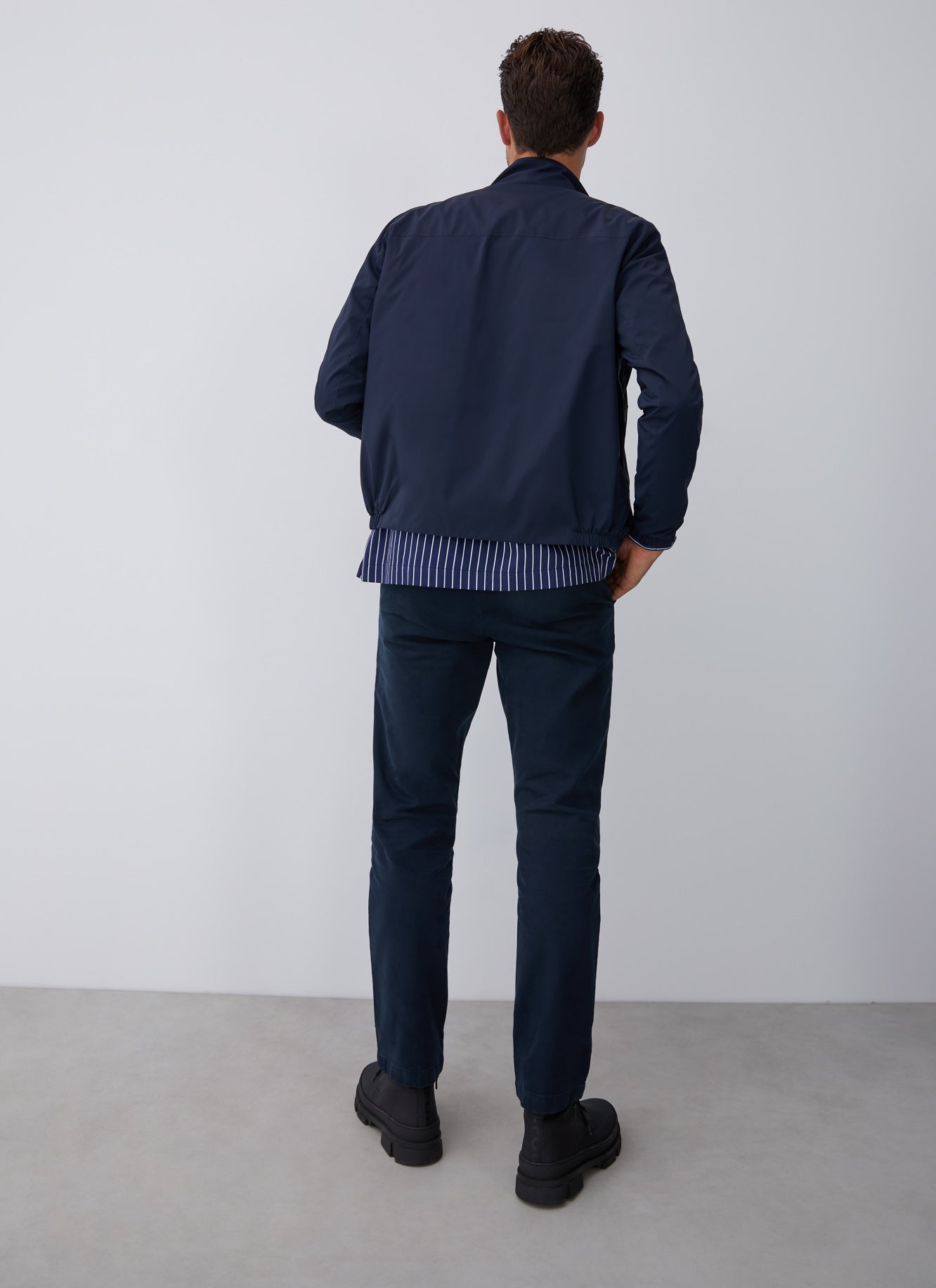 Blue Reversible Nylon Jacket