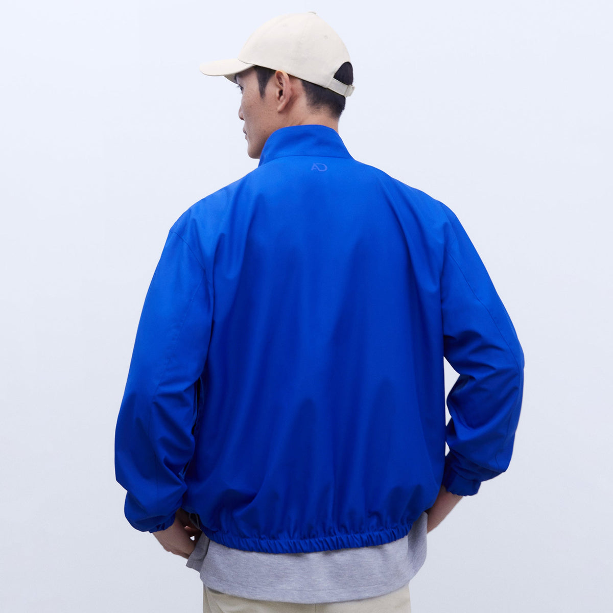 Reversible Harrington Jacket - Navy Blue
