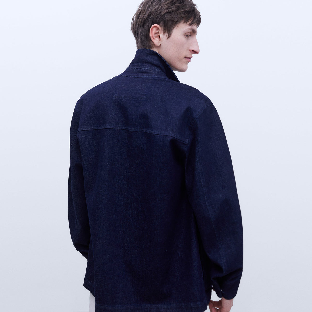 Blue Stretch Denim Jacket