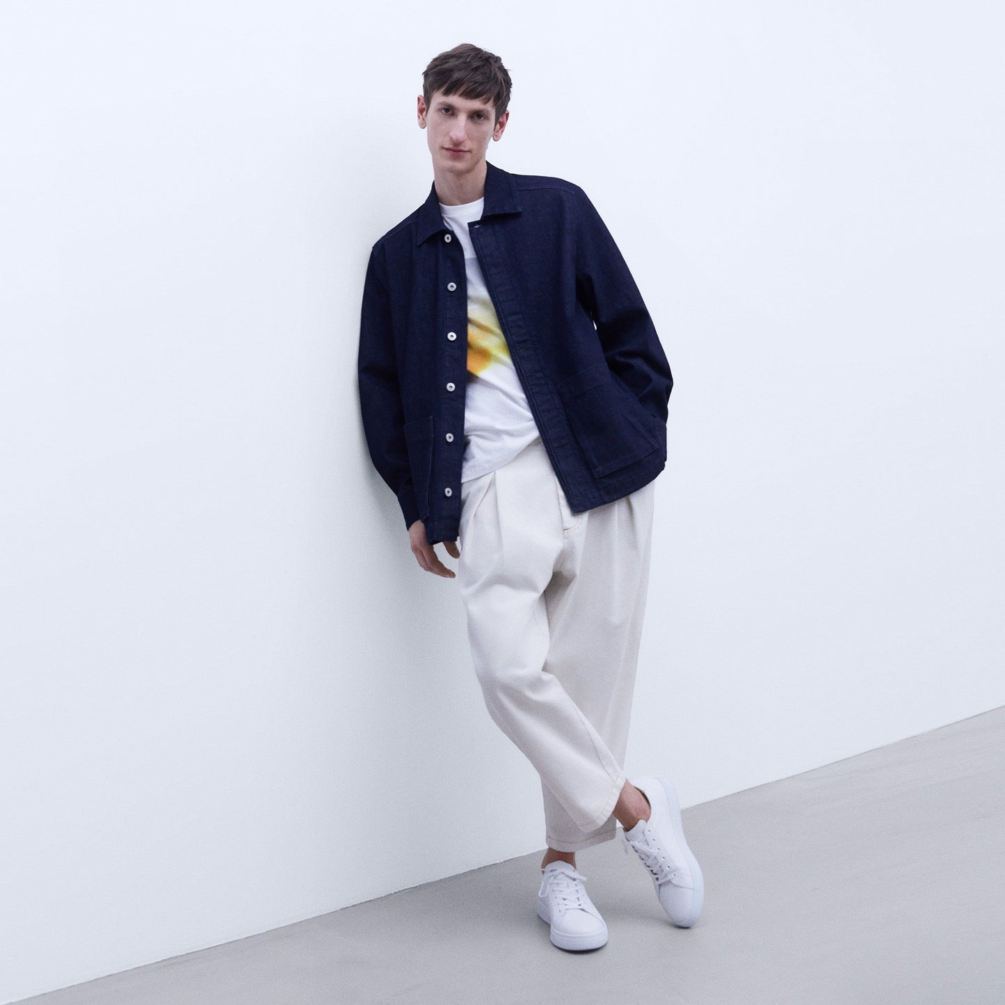 Blue Stretch Denim Jacket