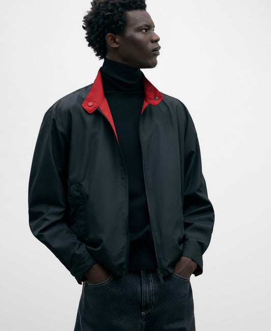 Black/Red Reversible Harrington