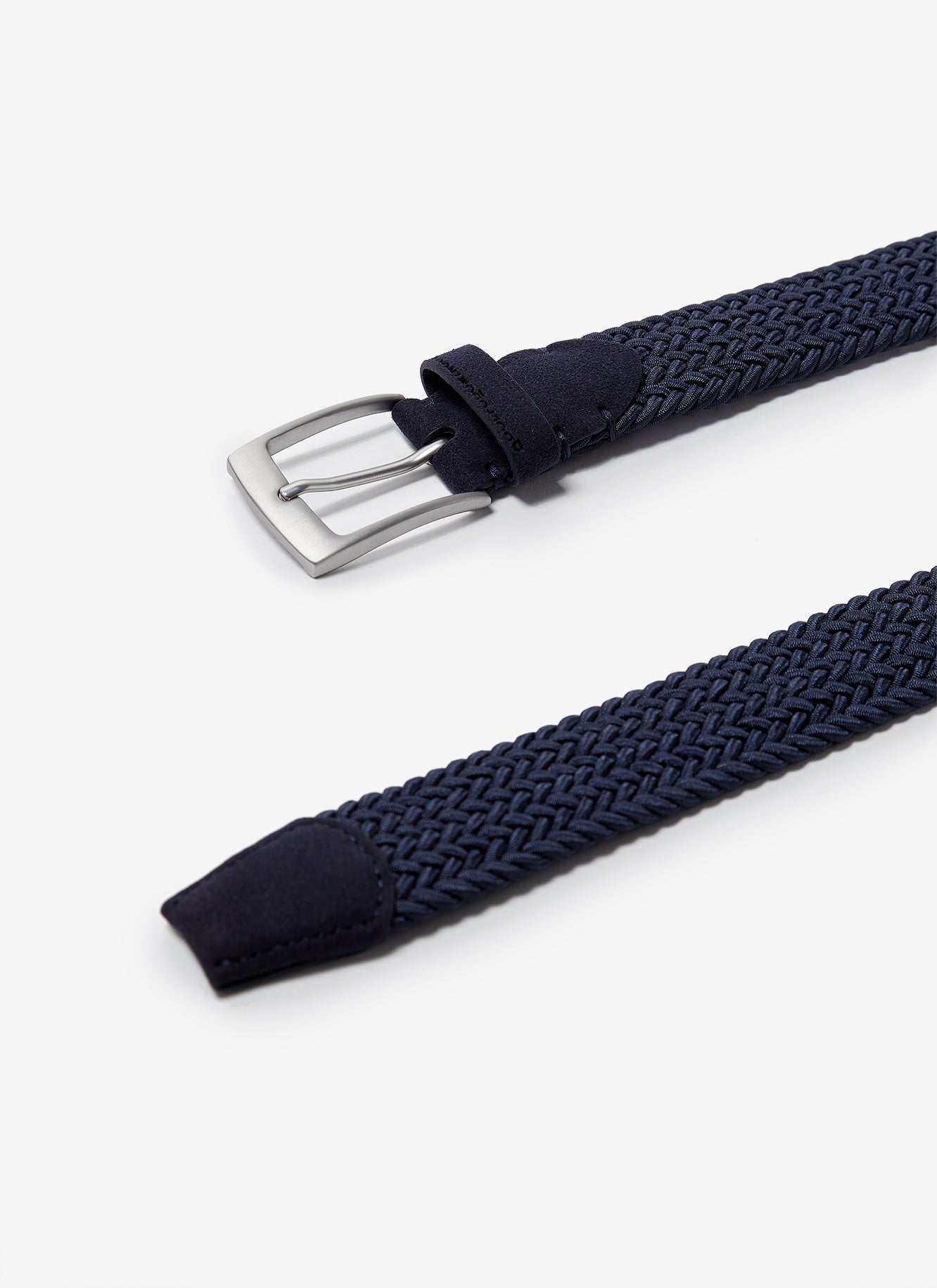 Navy Blue Elastic Braided Belt