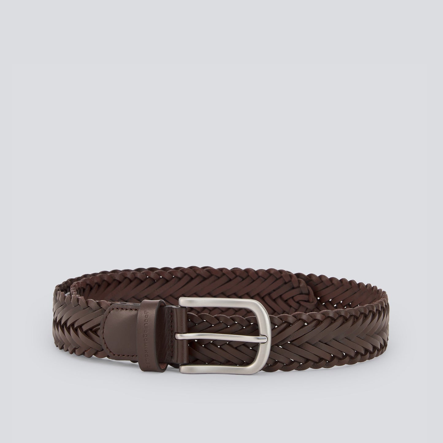 Chocolate Braided Leather Belt