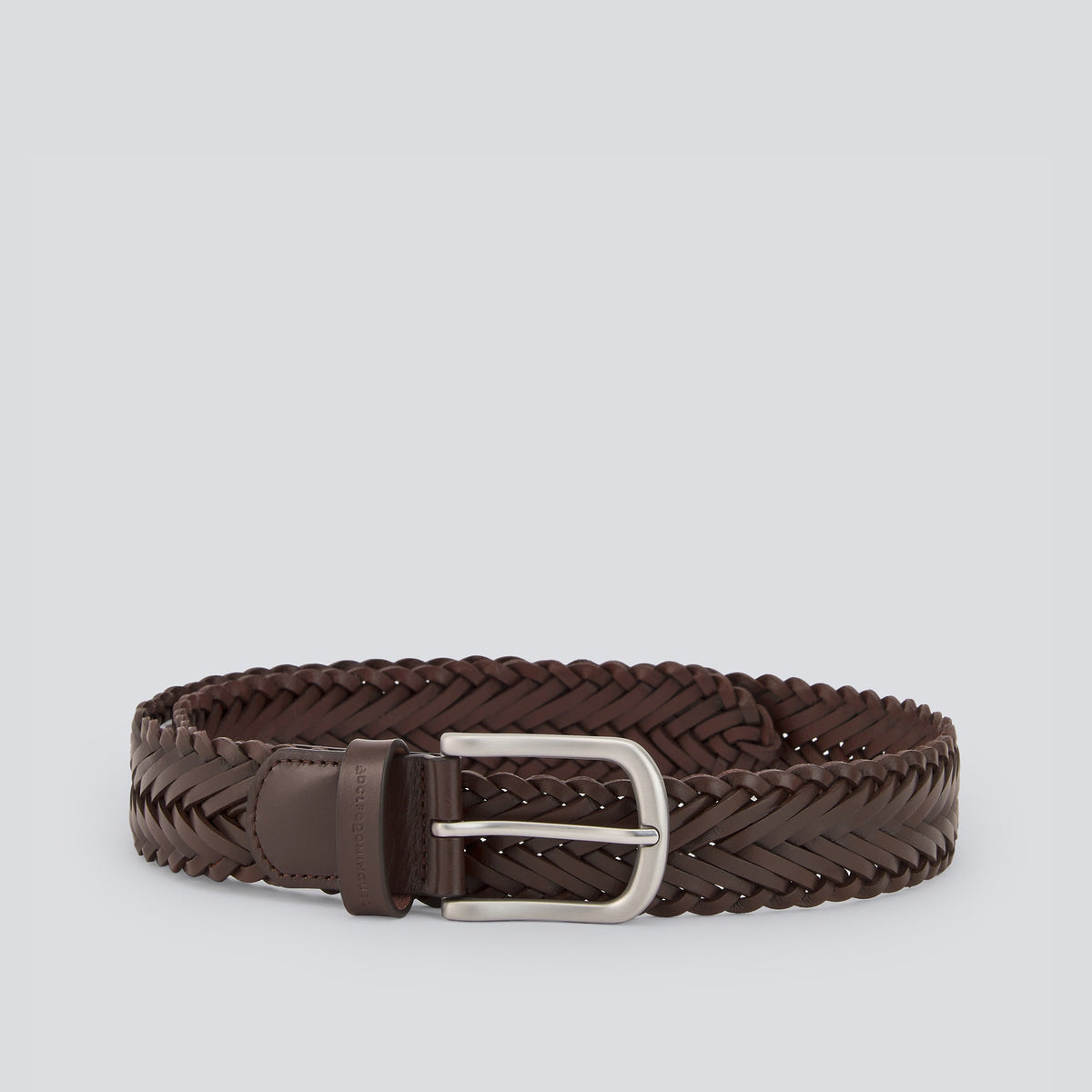 Chocolate Braided Leather Belt