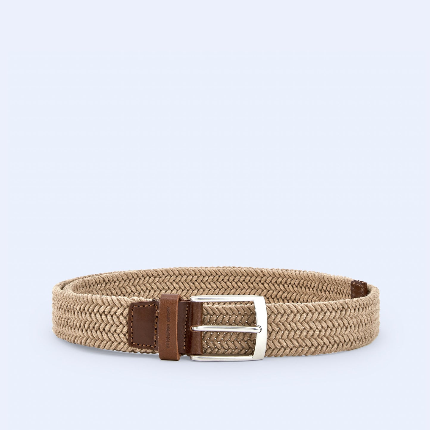 Leather & Cotton Braided Belt
