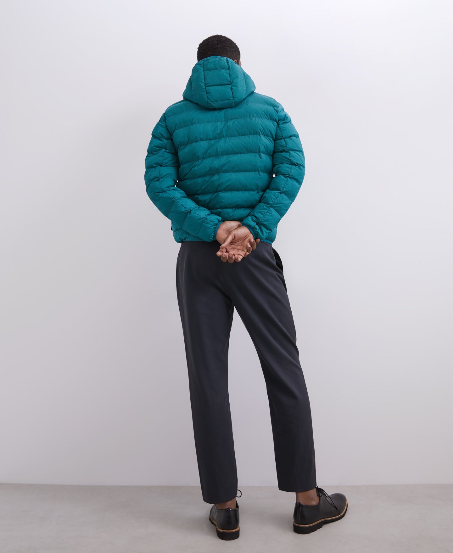 Green Green Padded Jacked With Hood