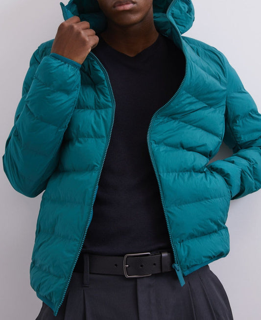 Green Green Padded Jacked With Hood