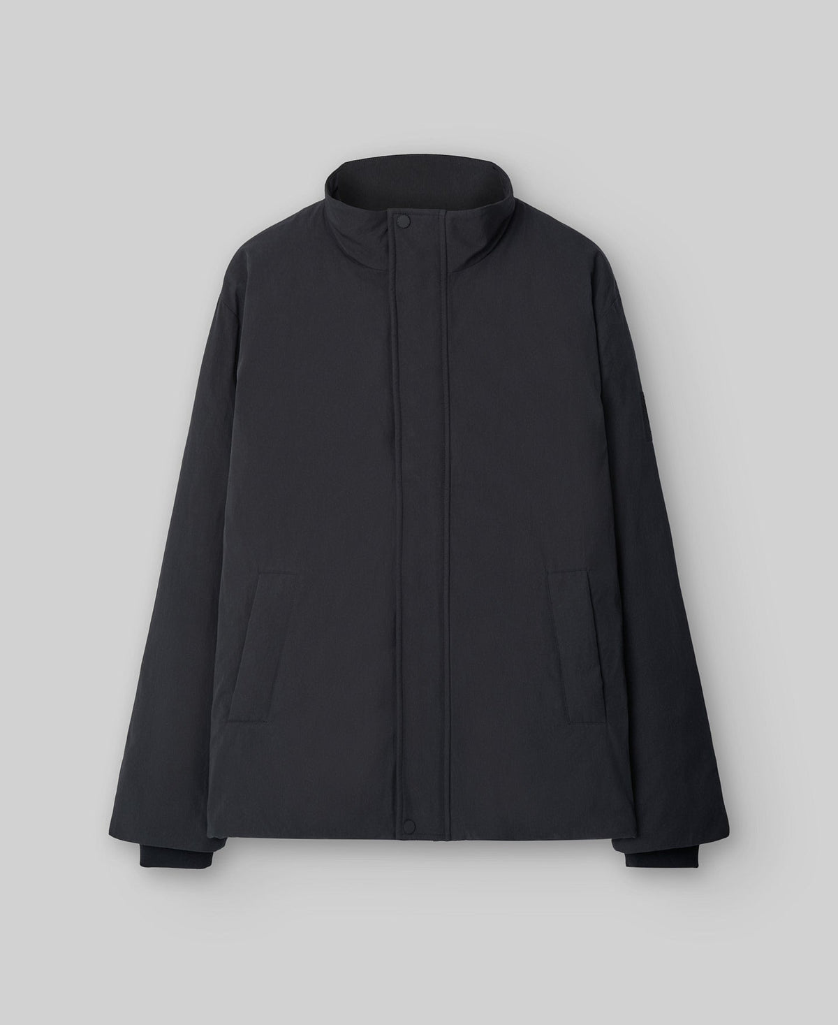 Short padded jacket man in black