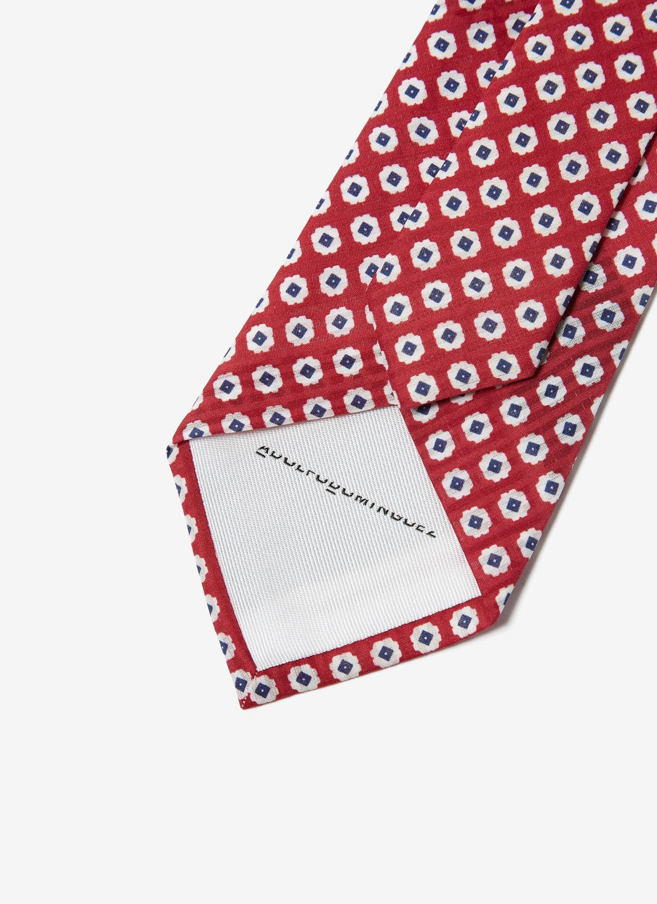 Tile Red Cotton And Silk Ti