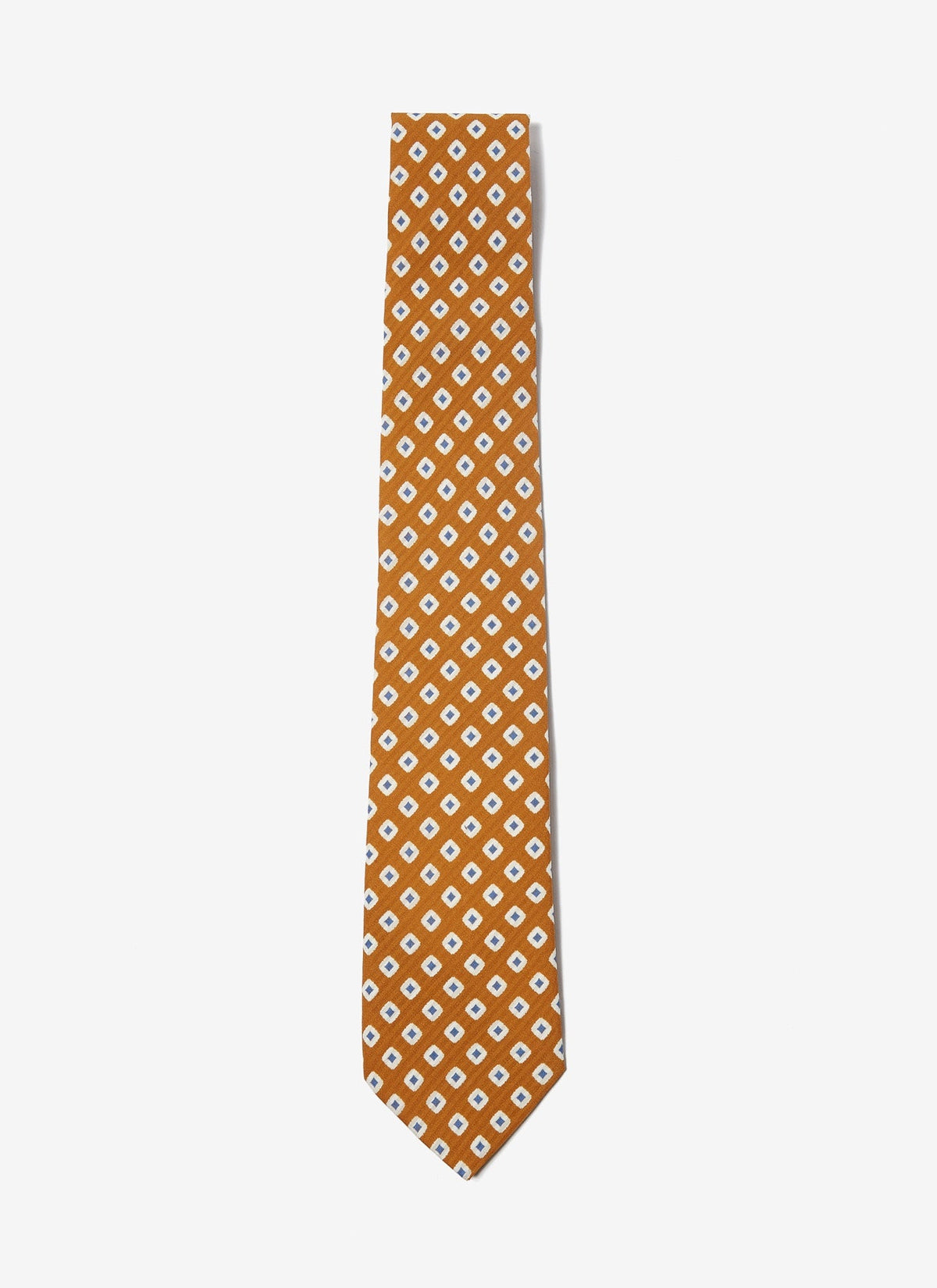 Mustard Tie With Geometric Patter