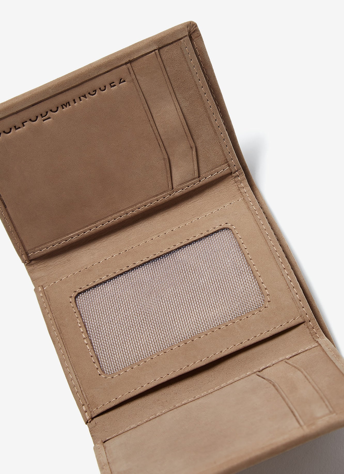 Stone Leather Wallet With Elastic Ban